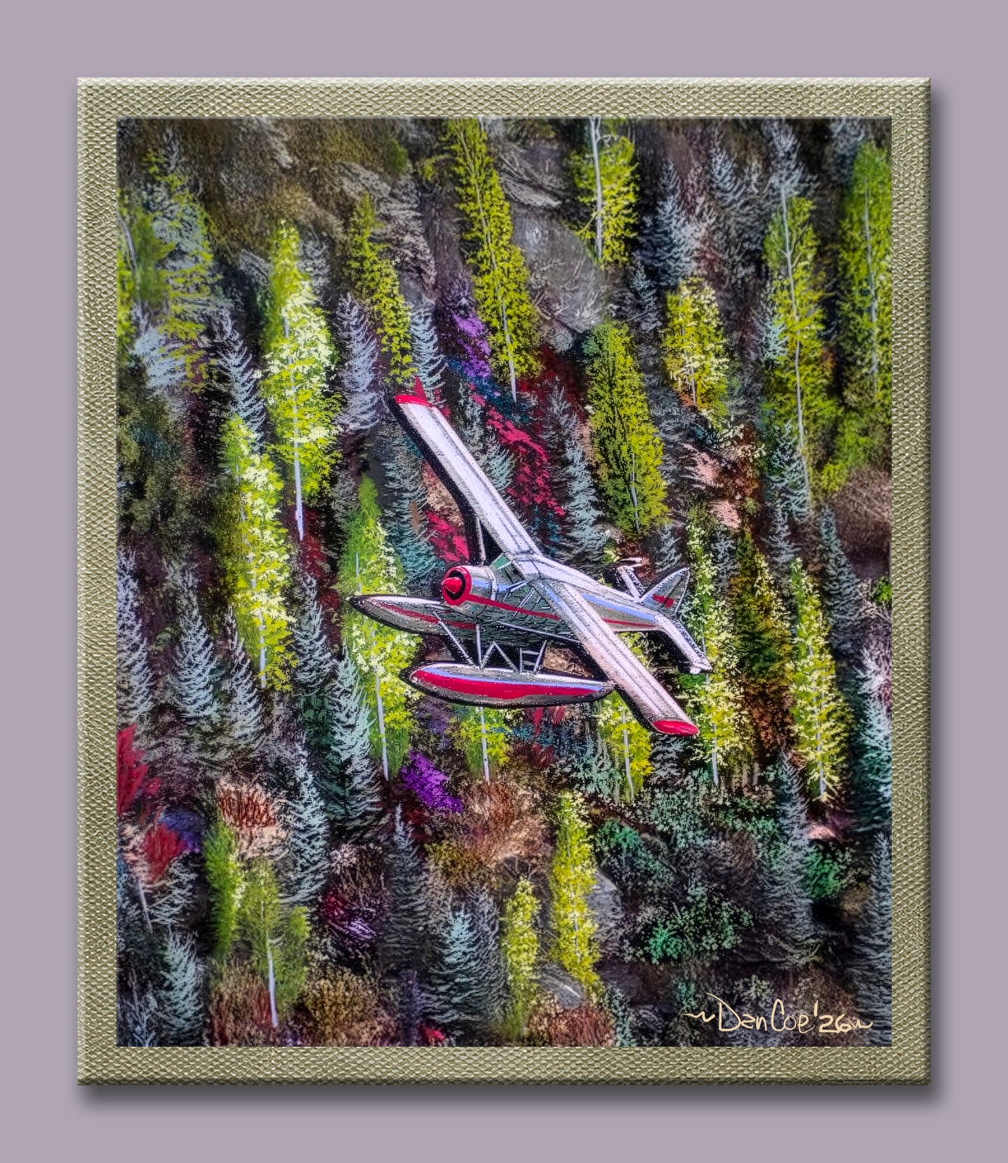 Floatplane on Wood