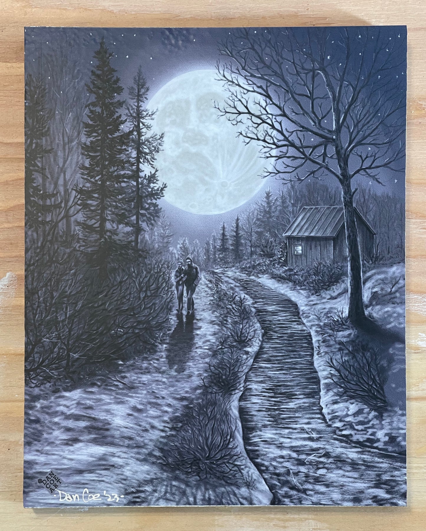 "Moonlit Walk" plaque